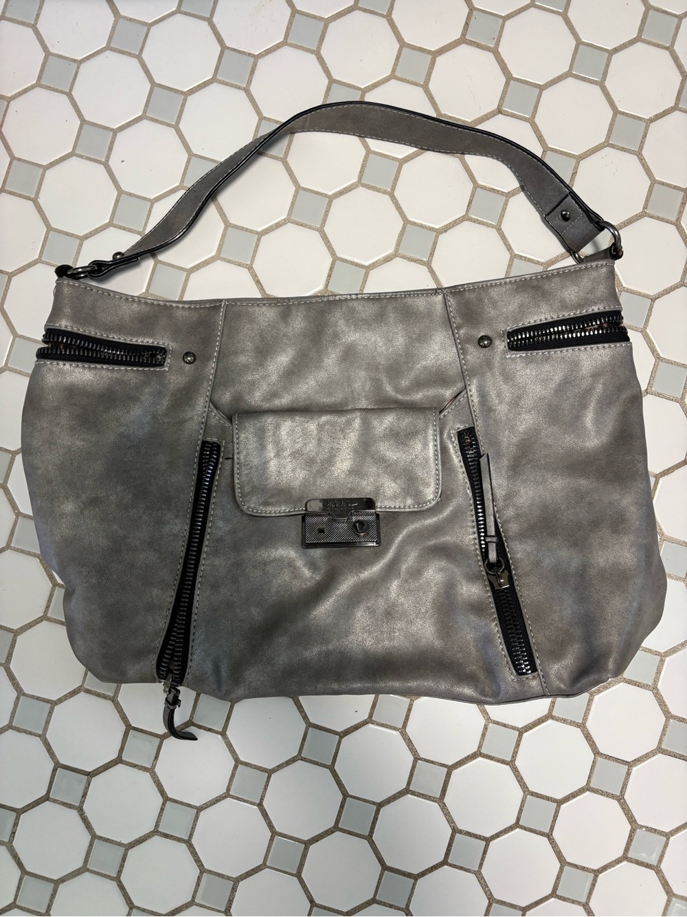 Nicole Miller grey handbag